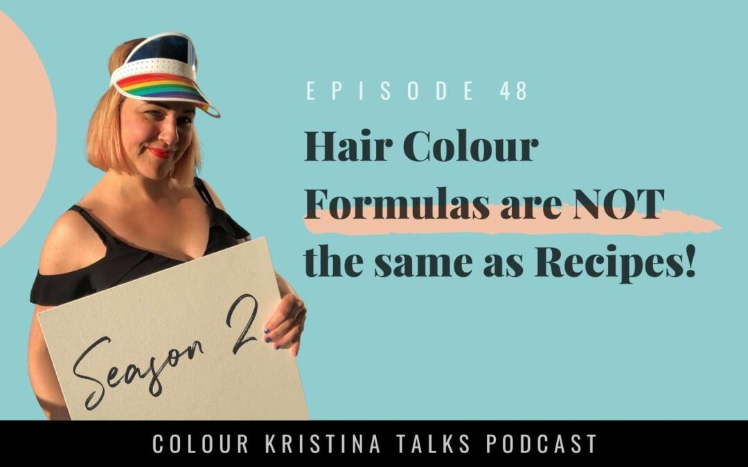 Hair Colour Formulas are NOT the same as Recipes